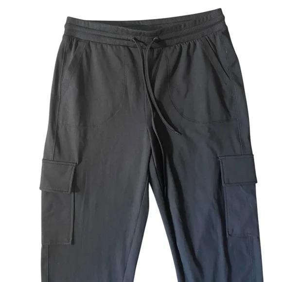 Y5- Rachel Zoe Black Cargo Joggers Medium Med - Picture 2 of 5